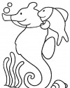 Deniz Atı Hayvanlar Deniz canlıları Boyama  (15)