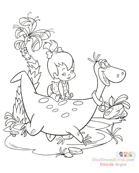 flintstones coloring pages free