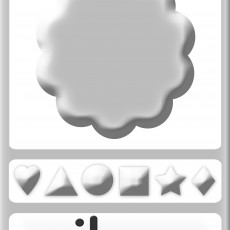 Silver Color Shapes Learning Material with Geometric Figures