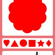 Red Color and Shape Identification Educational Material