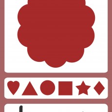 Brown Color and Shapes Learning Material with Shapes: Heart, Triangle, Circle, Square, Star, Diamond