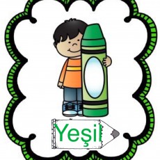Çocuk ve Yeşil Boya Kalemi Eğitimi