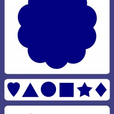 Navy Color and Shapes Educational Material
