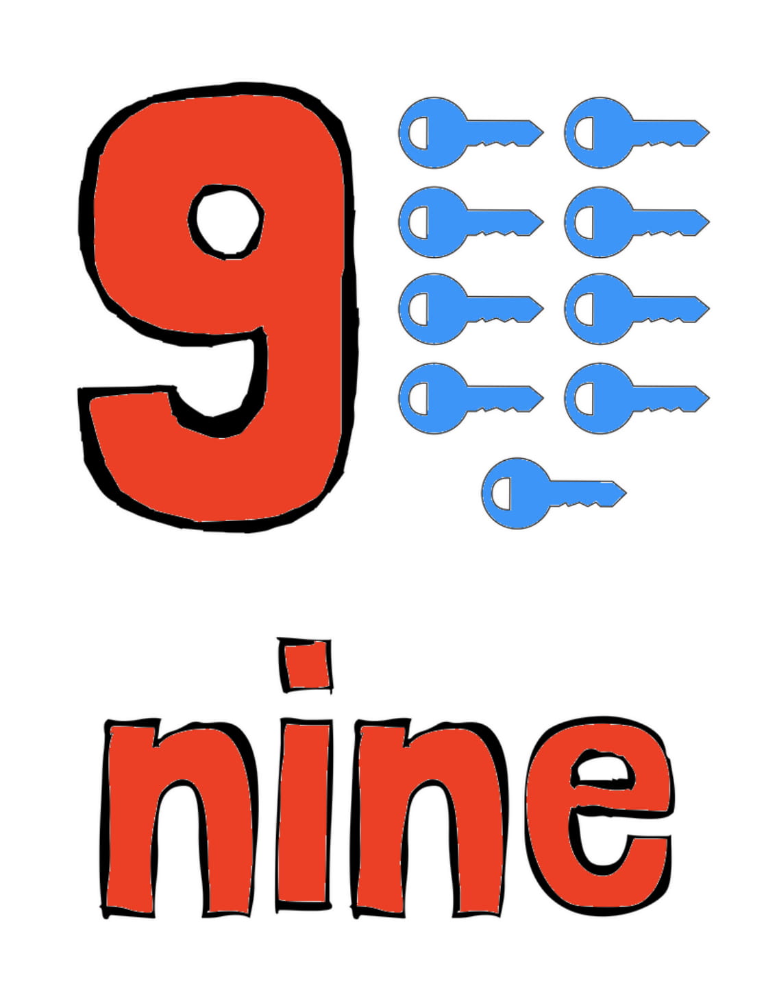 9 Keys Learning: Nine, 9 - Educational Content