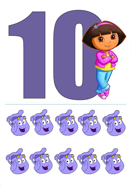 Dora ve On Renkli Çantalar Eğitimi - 10 Sayısı ve Çantalar