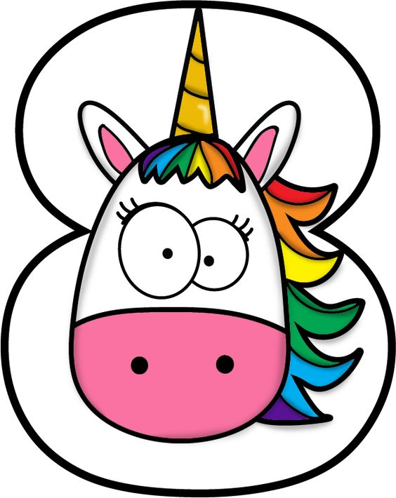 Renkli Tekhornlu At (Unicorn) Sayısı 8