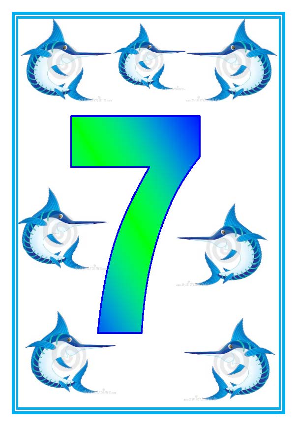 Mavi Kılıçbalığı Temalı 7 (Yedi) Sayısı