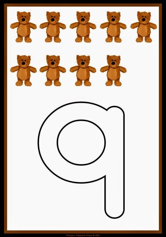 Eğitim Materyali: 10 Teddy Bear ve Büyük Q Harfi Öğrenimi