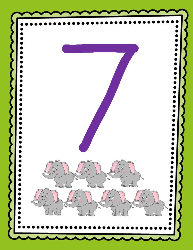 7 Elefant Öğrenme Kartı