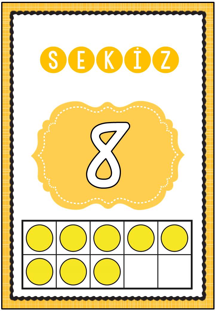 Sayı ve Harflerle 8 Öğretimi - SEKİZ