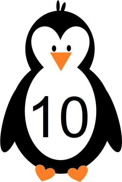 Penguin Sayı 10 - Eğitsel Görsel