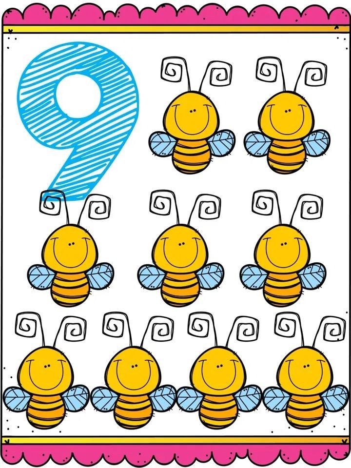 9 BEE CHARACTERS EDUCATIONAL MATERIAL