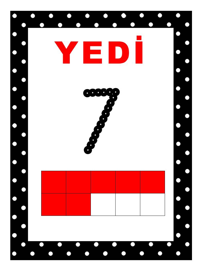 YEDİ 7 - Sayılar ve Renkler Öğretimi