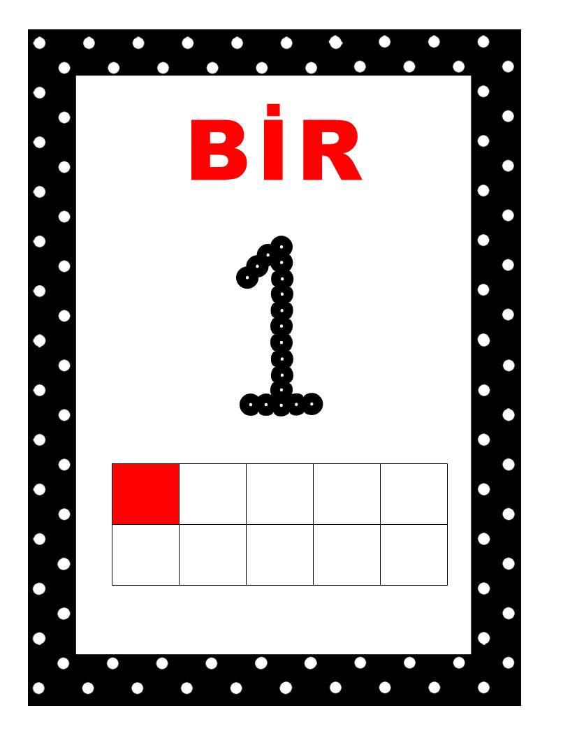 Bir 1 - Sayılar ve Harfler Öğretimi