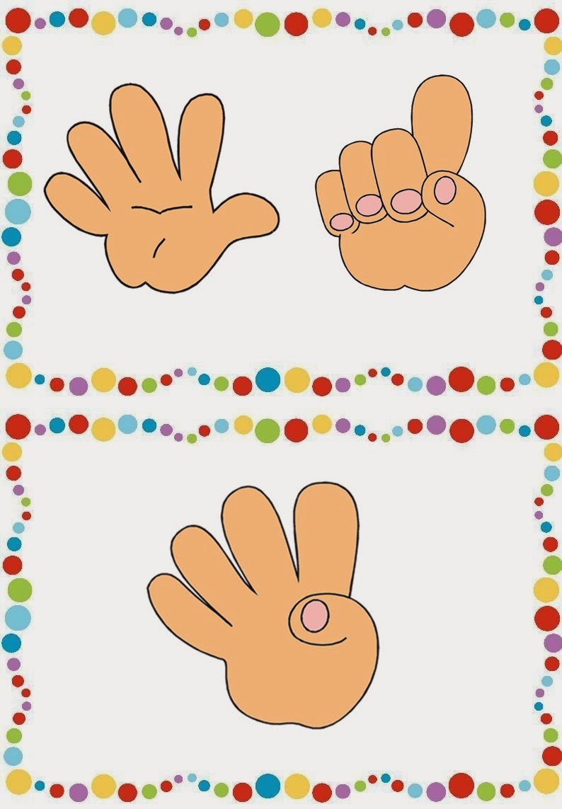 Eğitici El Hareketleri ve Sayılar: 1 (BİR), 3 (ÜÇ), 4 (DÖRT)