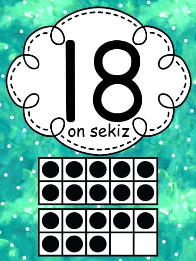 18 Sayısı ve On Sekiz Eğitici Materyali