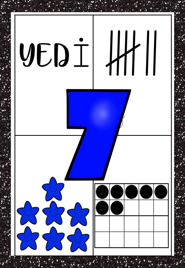 YEDİ 7 Öğretici Materyali - Rakam, Sayma ve Matematik Temelleri
