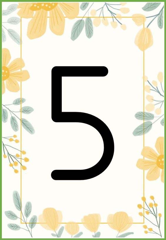 Floral Number 5 - Beş