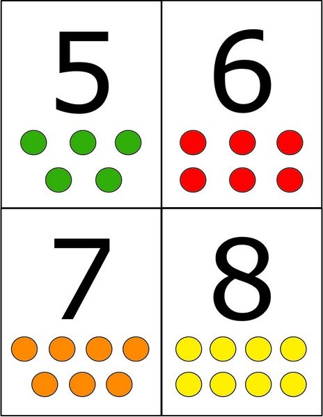 Eğitici Sayılar: 5 (beş), 6 (altı), 7 (yedi), 8 (sekiz) - Renkli Dots ile Sayı Öğrenimi
