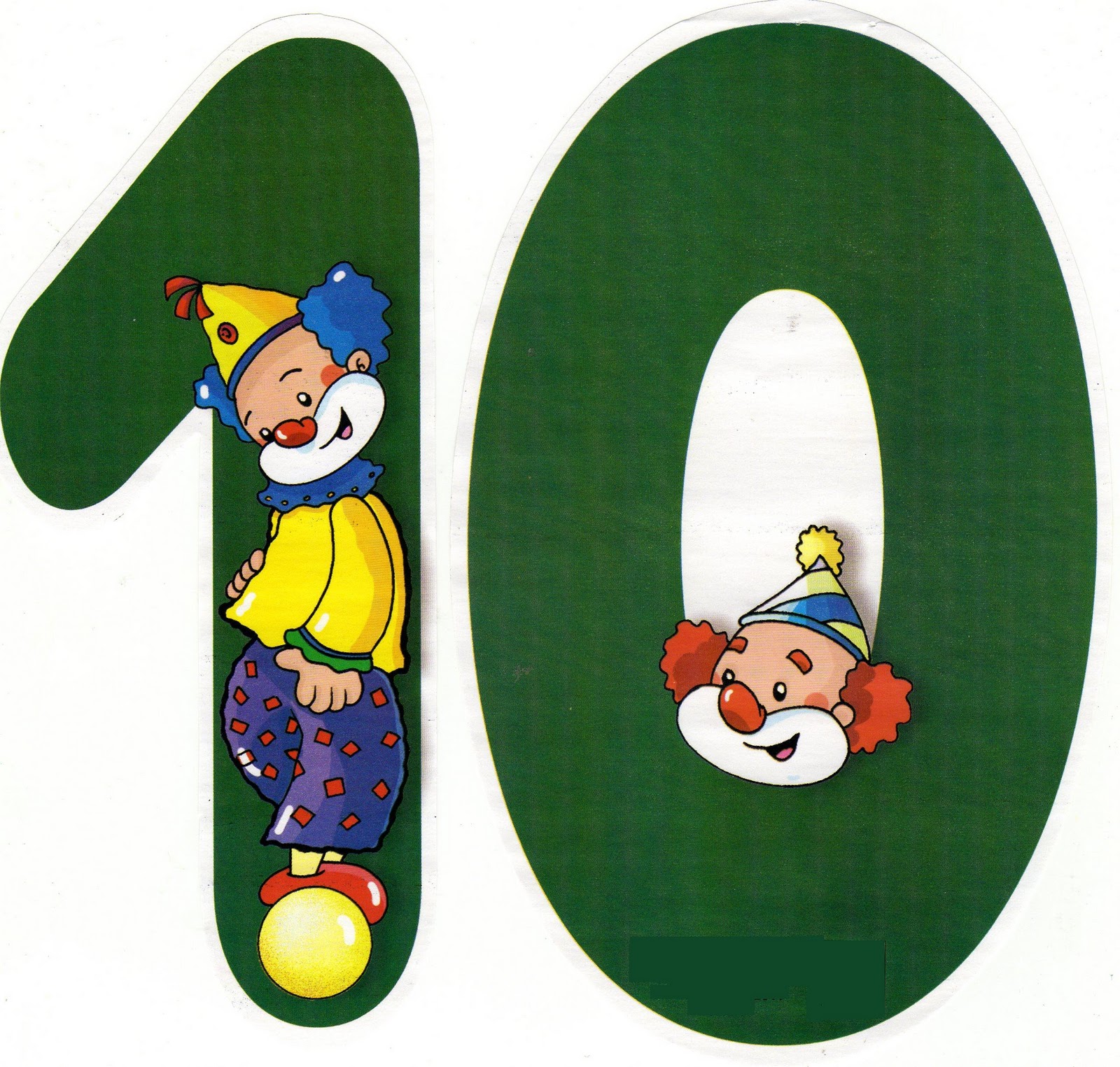 10-Rakamı ve Palyaçolar - Sayı Eğitimi
