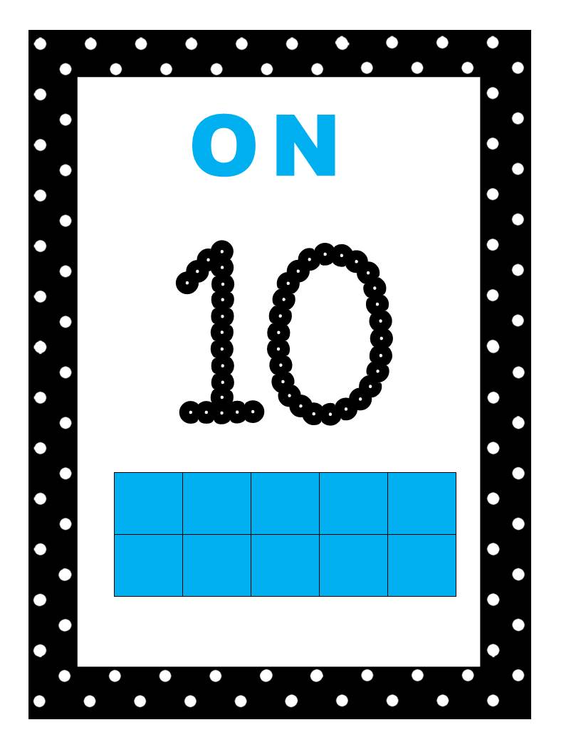 ON 10 (on rakamı) - Eğitim Materyali