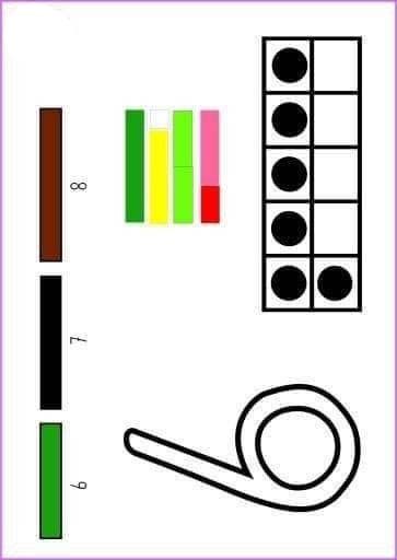 Rakamlar ve Renklerle Temel Matematik Öğrenimi - 6, 7, 8 Sayıları ile Renkli Bloklar ve Daireler