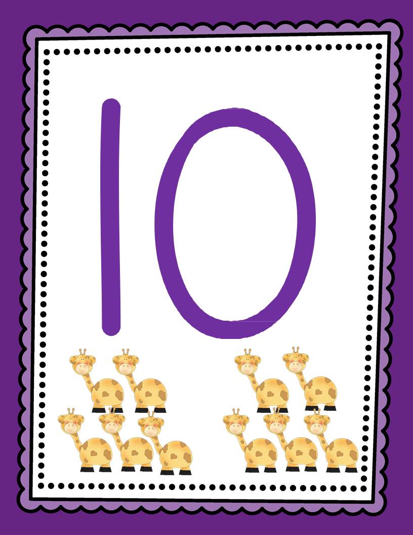 Sayı ve Hayvanlar: 10 (On) Gergedan Resmi ile Sayma