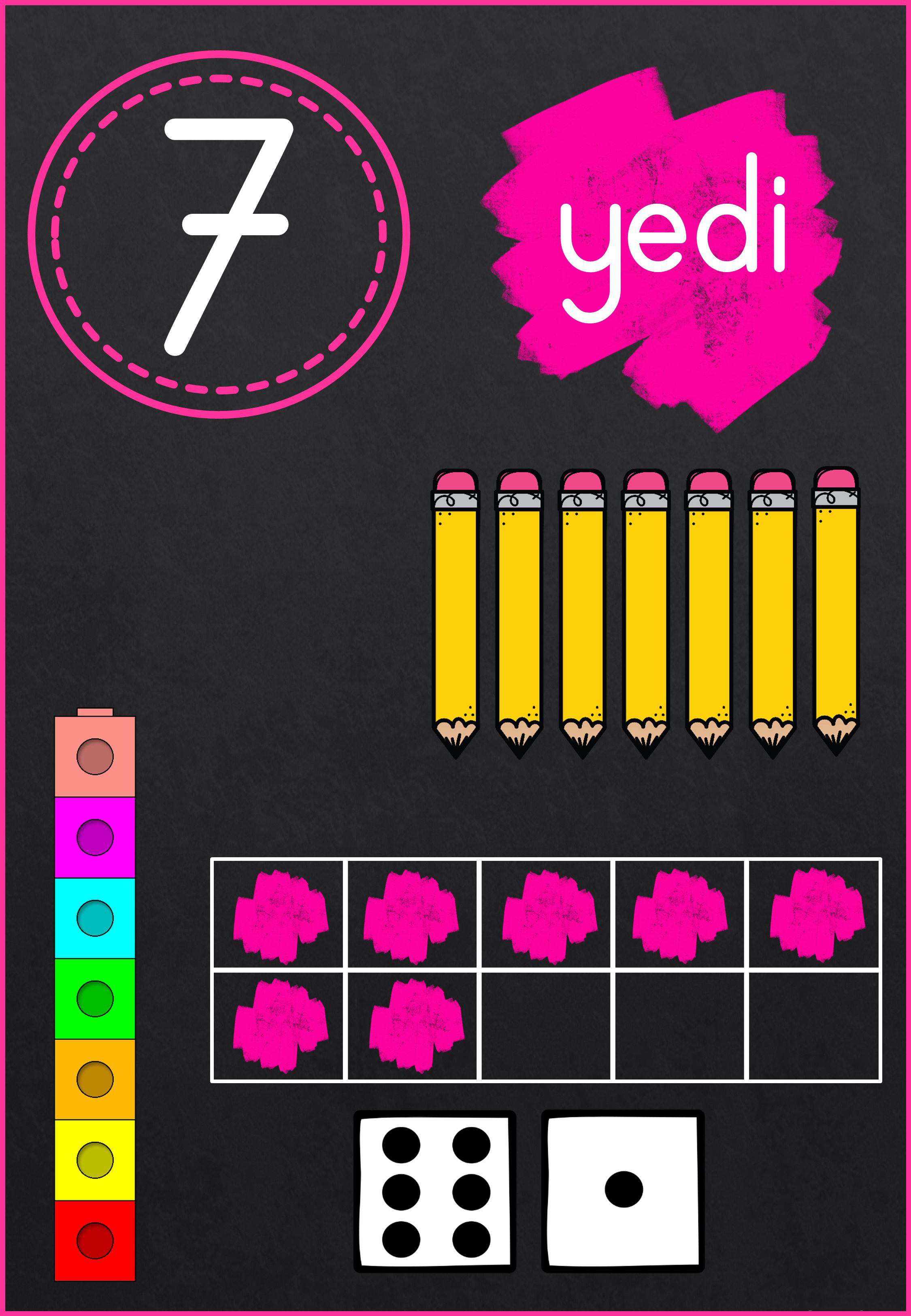 Yedi Sayısı ile Temel Matematik Eğitim Materyali