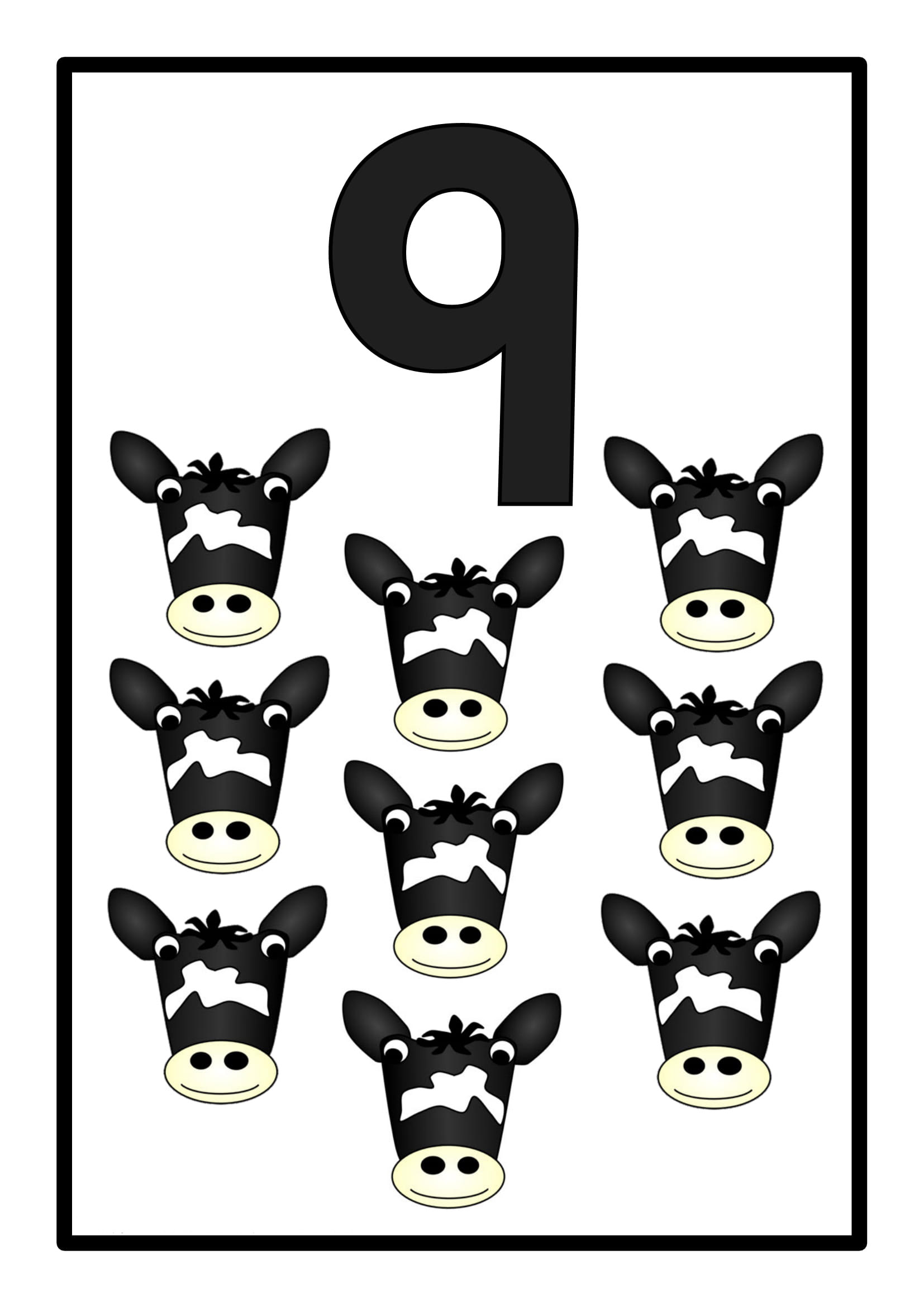 9_Cows_Numerical_Concepts_Educational_Illustration