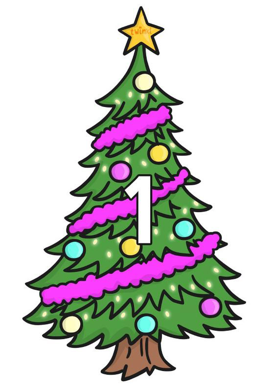 1 - Büyüleyici Noel Ağacı Çizimi