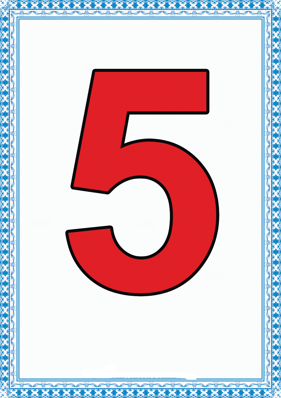 Eğitsel Materyal - 5 (Beş) Sayısı - Sayılar ve Sayma Eğitimi