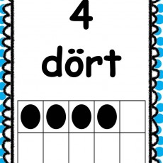 Dört Sayısı ve Temsili - 4 (Dört) Eğitici Materyal