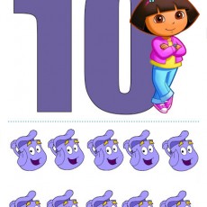 Dora ve On Renkli Çantalar Eğitimi - 10 Sayısı ve Çantalar