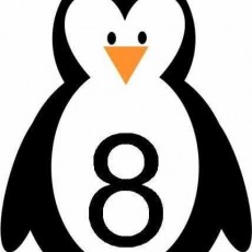 Penguin with Number 8 - Eğitici Sevimli Penguen