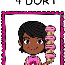 4 Dört - Çocuklar için Sayılar ve Cupcake Eğitimi