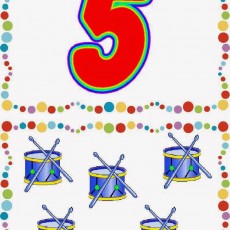 5 Drums Activity: Learning Numbers and Music Concepts