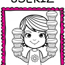8 SEKİZ - Cupcake Eğitici Karalamalar