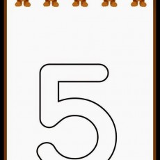 5 Adet Ayı ve Sayı 5 Eğitici Materyali