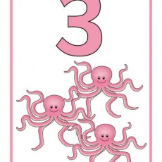 3 (Üç) Sevimli Ahtapotlar - Sayılar ve Hayvanlar Eğitimi