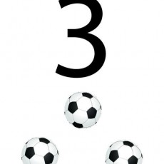 Üç Futbol Topu - 3 (Üç) Sayısı ve Futbol Topları Eğitimi
