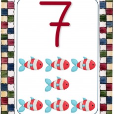 7 Numbers with Fish Counting Educational Material