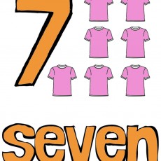 7 Seven Pink T-Shirts Educational Material