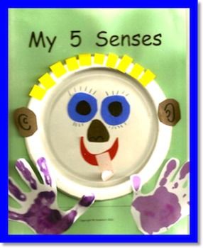 My 5 Senses Educational Craft Activity with Handprints