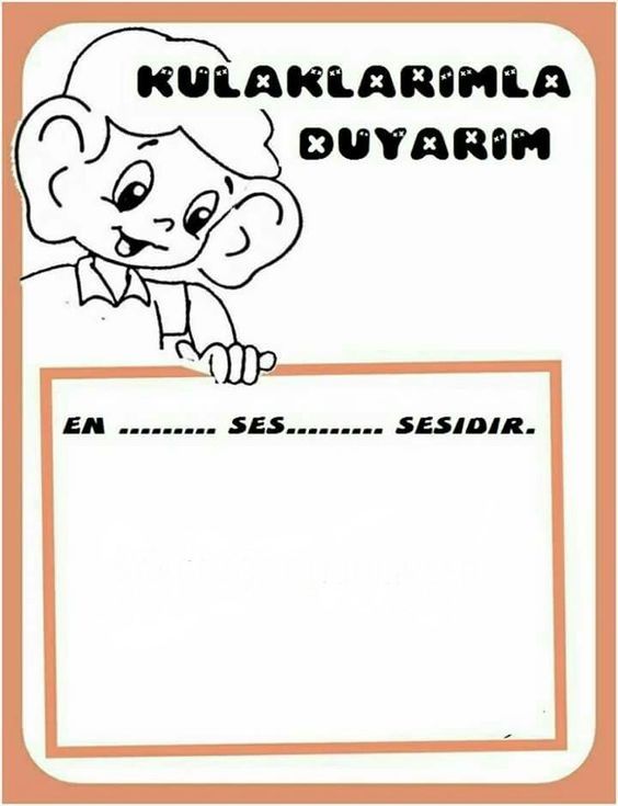 Kulaklarım İle Duyarım: Ses Eğitimi Çalışma Sayfası
