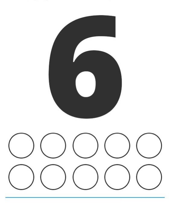 Sayıları Öğrenme - 6 (Altı) ve Boş Daireler