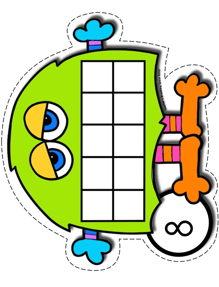 Eğlenceli Matematik Eğitimi - 8 Sayısı ve Renkli Karakterler