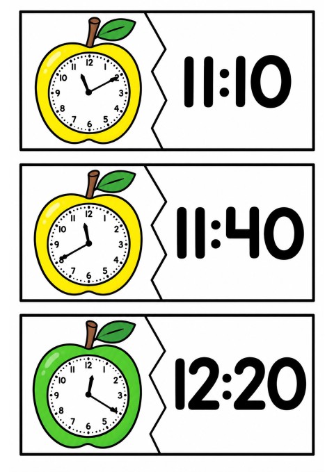 Saat Okuma: 11:10, 11:40 ve 12:20