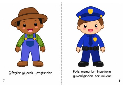 Çocuklar İçin Meslekler: Polis ve Çiftçi