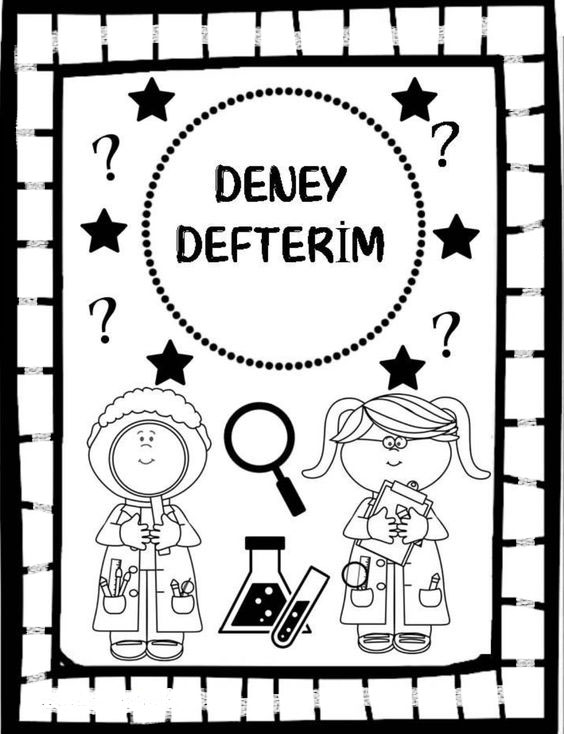 Deney Defterim: Bilim ve Deney Notları için Eğitsel Kapak