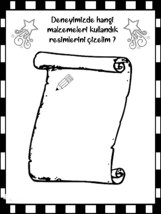 Deneyim Malzemeleri Resim Çizimi Eğitici Etkinlik